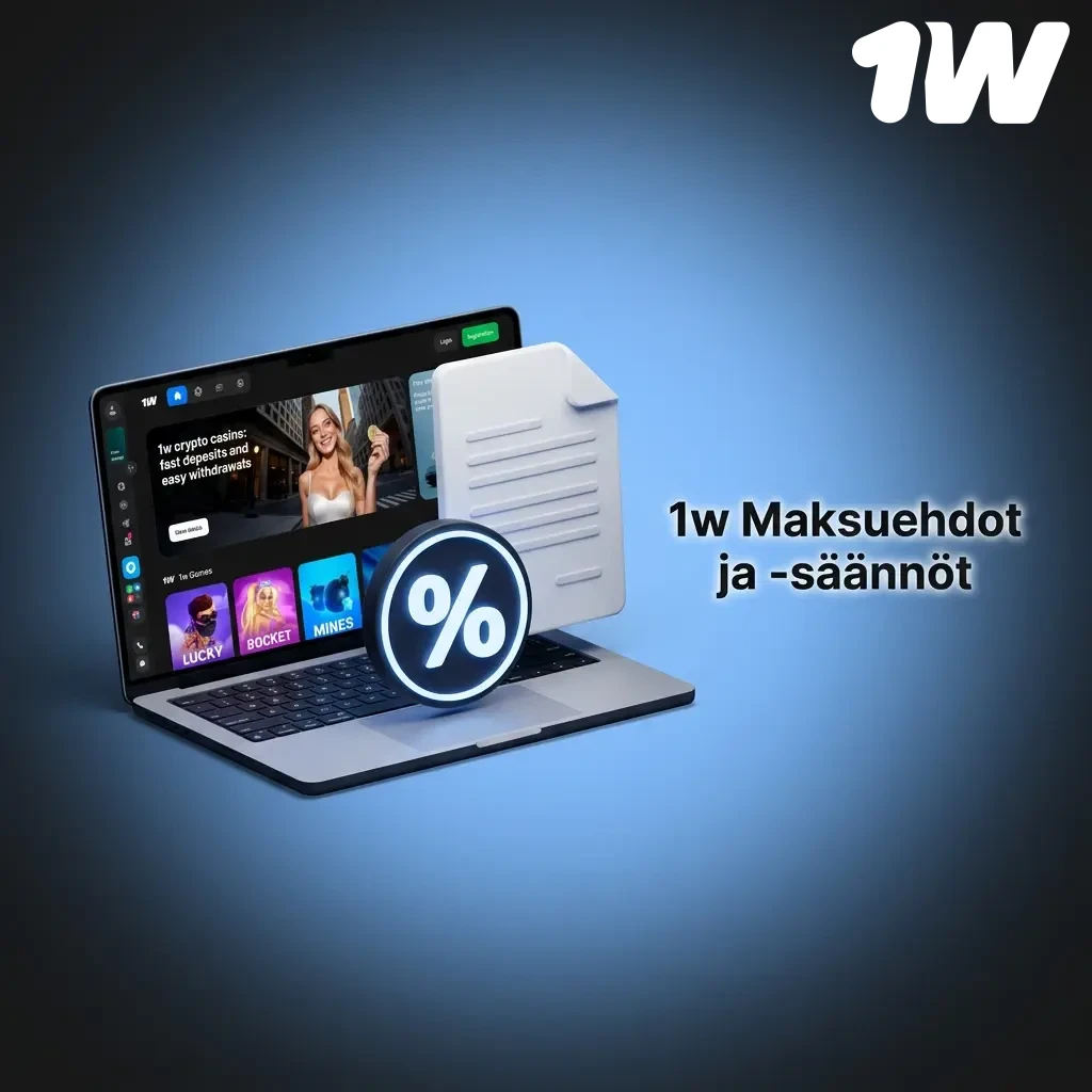 1W casino payment terms: deposits, withdrawals, identity verification, bonus wagering, and transaction security rules.