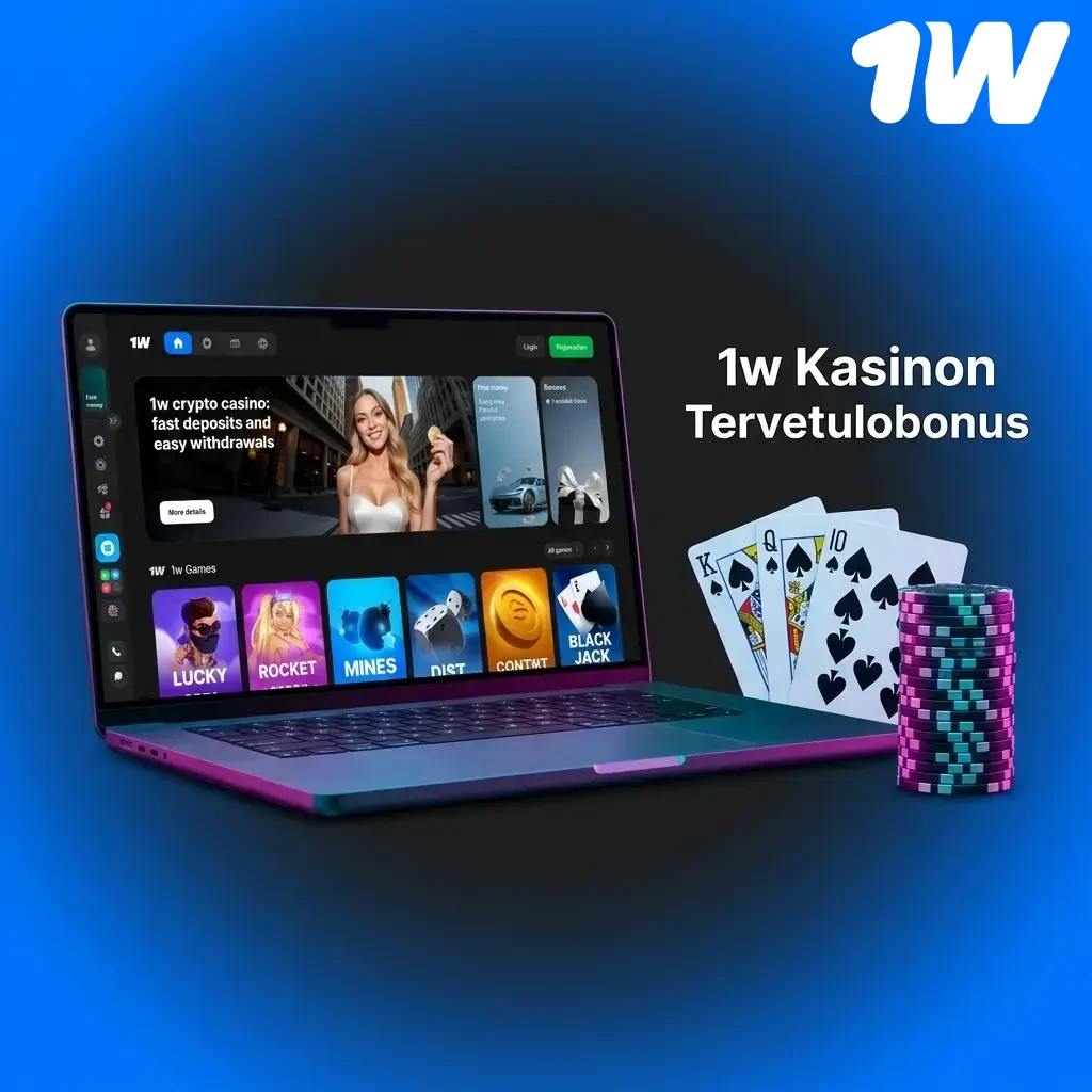 1w kasinon tervetulobonus jopa 600% ja 500 ilmaiskierrosta neljässä talletuserässä suomalaisille pelaajille
