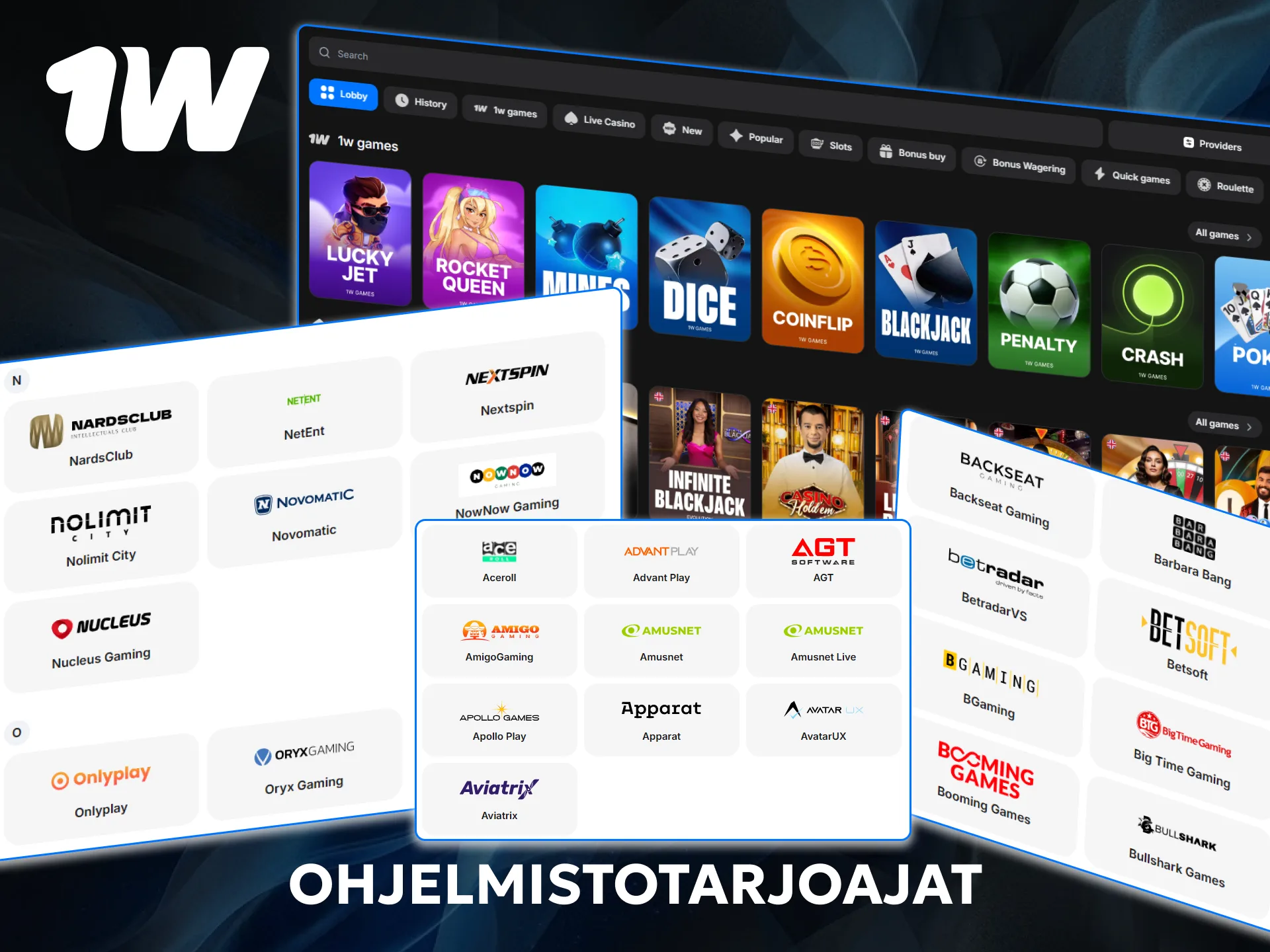 Tutustu alan johtaviin ohjelmistotoimittajiin, jotka tekevät yhteistyötä 1w:n kanssa.