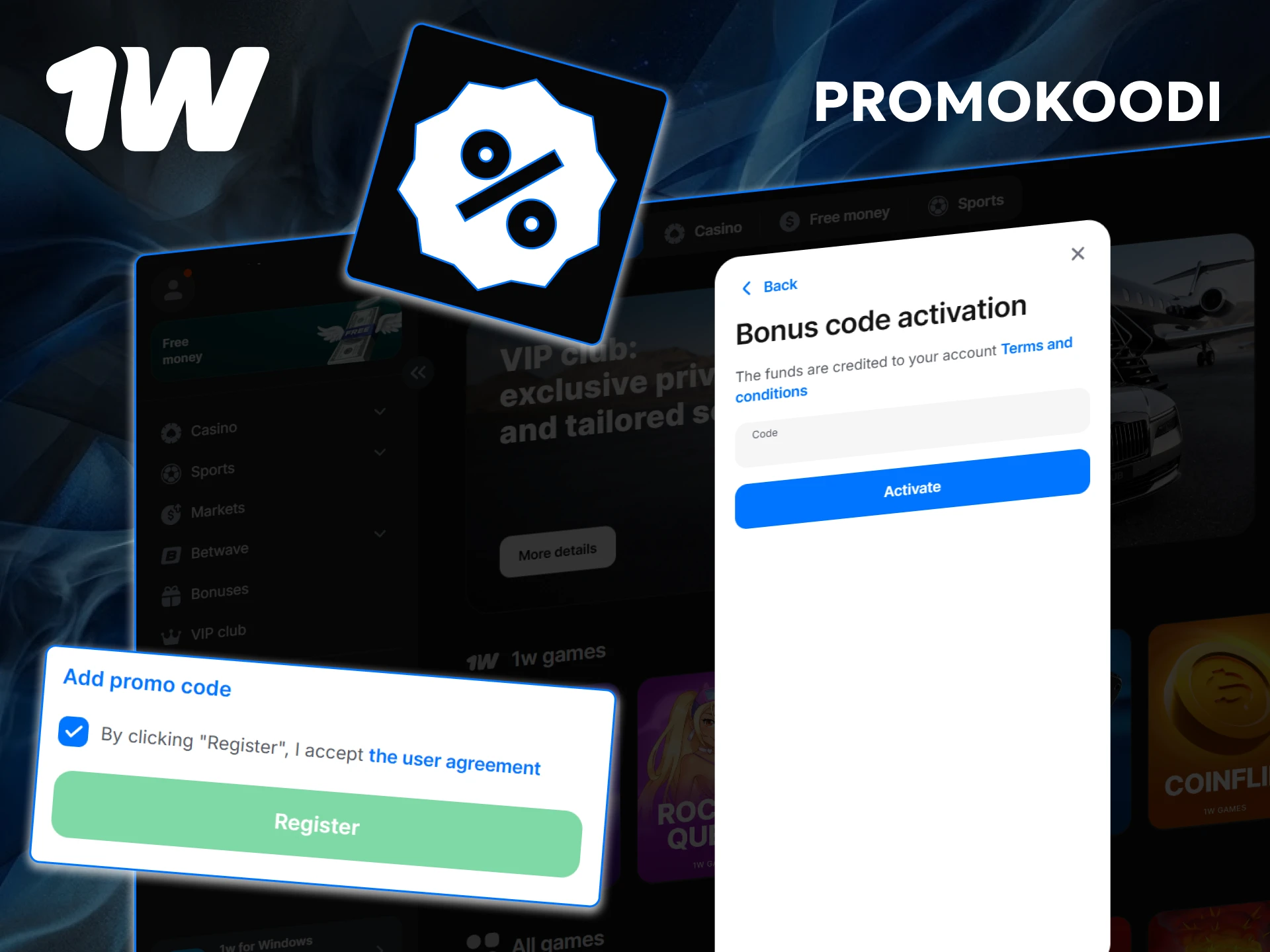 Käytä eksklusiivinen 1w promokoodi Suomalaisille pelaajille ja maksimoi pelikassasi heti alussa.